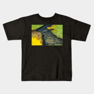 Turtle Shells and Lily Pads Photograph Kids T-Shirt